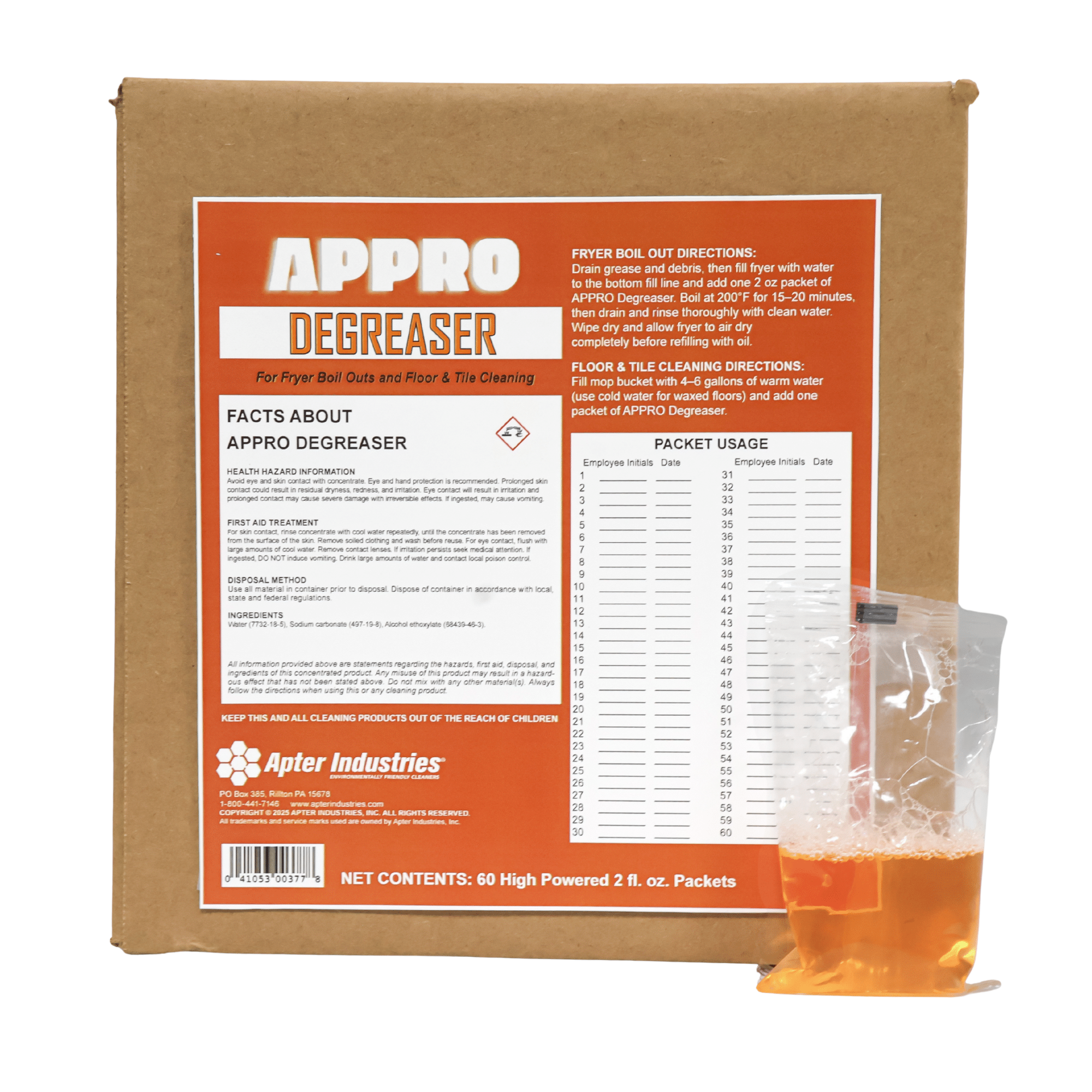 APPRO Degreaser Packets